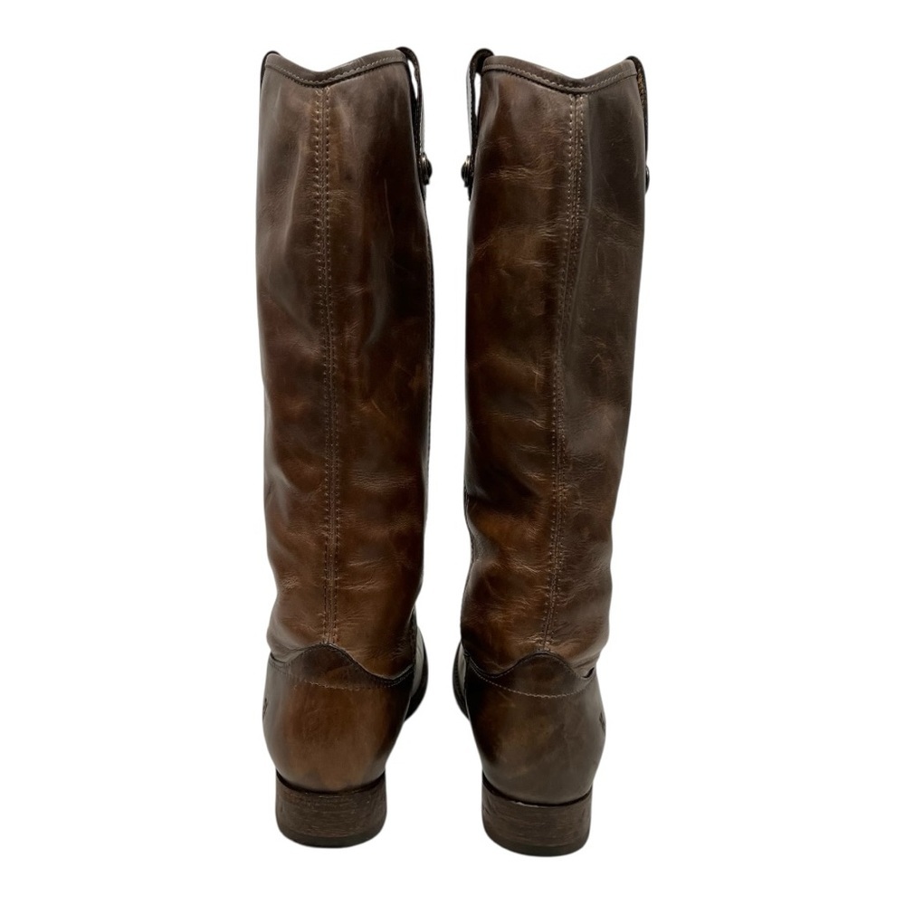 Frye Melissa Button Brown Leather Riding Boots Western Women’s 7 - Picture 5 of 13
